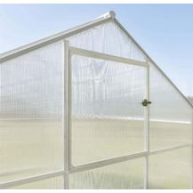 Bild für Terrando Gewächshaus Sanus 220 Gewächshaus aus Metall in Grau Anzuchthaus mit 6 mm Wandstärke Treibhaus