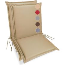 Bild für sunnypillow Liegenauflage Niedriglehner Auflage Gartenstuhlauflage