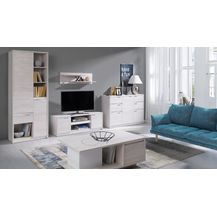 Bild für 99rooms Sammy Wohnzimmerset II Weiß Hochglanz