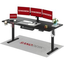 Bild für SANODESK Höhenverstellbarer Schreibtisch 200x80 cm Schreibtisch Höhenverstellbar Elektrisch Ergonomischer Steh-Sitz Tisch Computertisch für Heimbüro Homeoffice(schwarz)