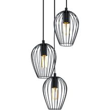 Bild für Eglo 49479 Hängeleuchte Newtown Stahl schwarz E27 3X40W H:110 Ø 38cm dimmbar