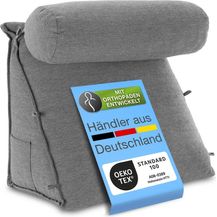 Bild für aktivshop Rückenkissen mit Nackenrolle für Bett & Sofa