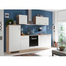 Bild für Küche AND Küchenblock Küchenzeile Komplettküche 270cm Singleküche Miniküche weiß