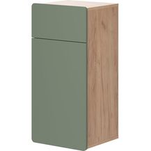 Bild für Midischrank Izan Grün/Goldkraft Eiche 36.6 x 76.6 cm mit Schublade und Tür Vicco