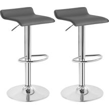 Bild für 2 x Barhocker Design Barstuhl Lounge Modell Celin grau