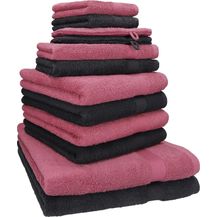 Bild für Betz Handtuch Set 12-TLG. Handtuch Set Premium Farbe Graphit/Beere, 100% Baumwolle (12-St)