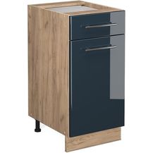Bild für Küchenunterschrank Fame-Line Dunkelblau Hochglanz 40 cm ohne Arbeitsplatte Vicco