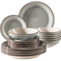 Bild für Mäser 931875 Tafelservice Lumaca für 6 Personen, Steinzeug, blau (1 Set, 18-teilig)