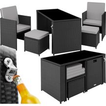 Bild für tectake Sitzgruppe Rattan Sitzgruppe, (Set, 5-tlg)