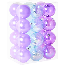 Bild für Weihnachtskugel 24er Set ASNEN Violett