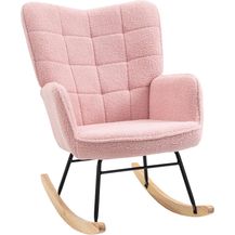 Bild für HOMCOM Schaukelstuhl Schwingsessel Akzentstuhl Wohnzimmersessel Relaxsessel Schaukelsessel für Schlafzimmer