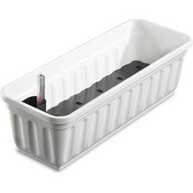 Bild für Alpfa Blumenkasten 100 cm weiß mit Wasserspeicher Made IN Germany