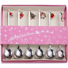 Bild für FOUORTUNATE-BEE Teelöffel 6 Stück Weihnachten Teelöffel Weihnachten Löffel Set