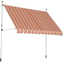 Bild für TrendLine Balkon-Markise 3 x 1,3 m orange-weiß gestreift