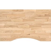 Bild für vidaXL Schreibtischplatte Unbehandelt 80x60x2,5 cm Massivholz Eiche 4009012