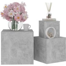 Bild für vidaXL Beistelltische 3-tlg. Betongrau Holzwerkstoff 808589