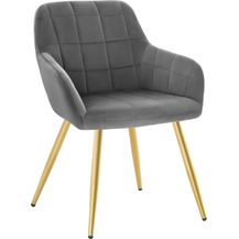 Bild für WOLTU® Esszimmerstuhl BH232dgr-1 1 Stück Küchenstuhl Polsterstuhl Wohnzimmerstuhl Sessel mit Armlehnen