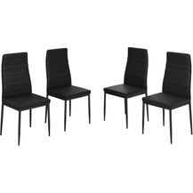 Bild für Esszimmerstuhl Grand Schwarz 42.5 x 48 cm 4er Set Vicco