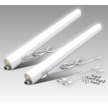 Bild für B.K.Licht LED Unterbauleuchte 2er Set Lichtleiste 8W 700lm 4.000K