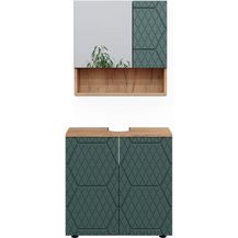 Bild für Badmöbel-Set Irma Grün/Goldkraft Eiche 2 Teile