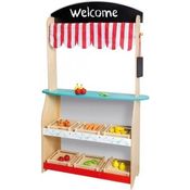 Holz Theater und Einkauf 2 in 1