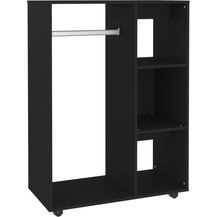 Bild für vidaXL Kleiderschrank Schwarz 80x40x110 cm Holzwerkstoff 808514