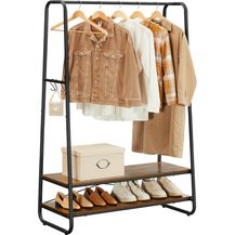Bild für Vasagle Kleiderständer mit 2 Ablagen und 6 Haken