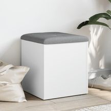 Bild für vidaXL Aufbewahrungsbank Weiß 42 x 42 x 45 cm Holzwerkstoff 835033