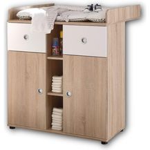 Bild für Ticaa 'Milu' Wickelkommode sonoma/weiß