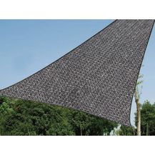 Bild für Sonnensegel Dreieck wasserdurchlässig Dunkelgrau 5m