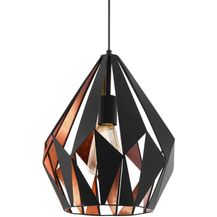 Bild für Eglo 49254 Hängeleuchte CARLTON 1 Stahl schwarz