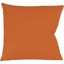 Bild für Fleuresse Mako-Satin Kissenbezüge 40x40 cm uni mit RV DP 5215 terra