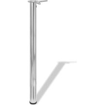 Bild für 4x höhenverstellbares Tischbein Tischbeine Chrom 870 mm 242134