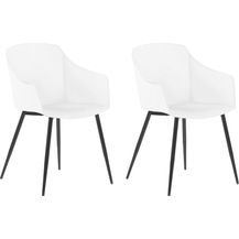 Bild für Esszimmerstuhl weiß 2er Set FONDA
