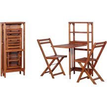 Bild für vidaXL 3-tlg. Bistro-Set Klappbar Massivholz Akazie 44013