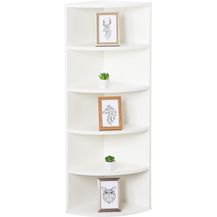 Bild für RICOO Eckregal Hängend 110 x 33 x 33 Weiß Matt