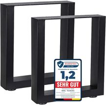 Bild für Melko Tischbein Tischbeine Tischgestell 2er-Set Hairpin Tischfüße aus Stahl in Schwarz