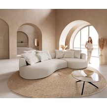 Bild für Sofa Edina 330x170 cm Bouclé Creme-Weiß