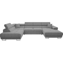 Bild für Ecksofa Torezio Bis mit Bettkasten, Schlaffunktion und Einstellbare Kopfstützen (Farbe: Lux 05, Seite: Links)