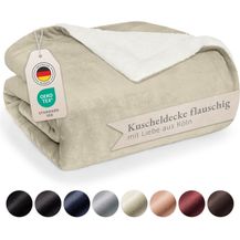 Bild für Blumtal Premium Sherpa Kuscheldecke flauschig