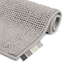 Bild für Beautissu Badematte BeauMare WR rutschfest 50x50 cm Hellgrau