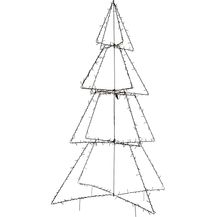 Bild für Star Trading 807-55 Weihnachtsdekoration LICHTERBAUM FOLDY LED 300X0,066W Stahl schwarz H:170cm Ø120cm IP44