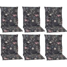 Bild für NYVI Sitzauflage Niedriglehner Auflagen 6er Set Barcelona Gartenstuhlauflagen 100x50cm, (6 St)