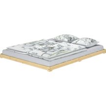 Bild für Futonbett bodenbett extra niedriges Studentenbett 160x200 Kiefer lackiert V-60. 47K-16
