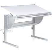 Kinderschreibtisch 'Spring' weiß/silber