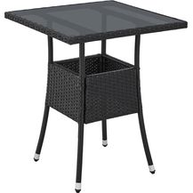 Bild für Juskys Polyrattan Gartentisch Yoro wetterfest