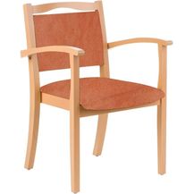 Bild für einrichtungsdesign24 Armlehnstuhl 4-Fußstuhl Holzstuhl mit Armlehnen Alexander Seniorenstuhl Esszimmer