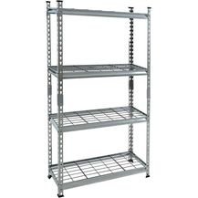 Bild für Schwerlastregal Steckregal Lagerregal 150x75x30 cm Werkstattregal Gitterboden