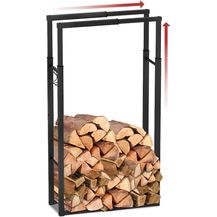 Bild für VOUNOT Verstellbare Kaminholzregal Metall