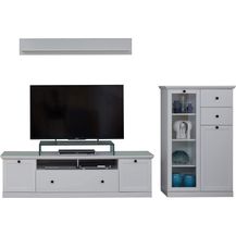 Bild für Wohnwand Baxter in weiß Schrankwand 273 cm